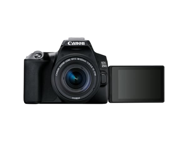Canon EOS 250D, 24,1 MP, 6000 x 4000 pikseliä, CMOS, 4K Ultra HD, Kosketusnäyttö, Musta