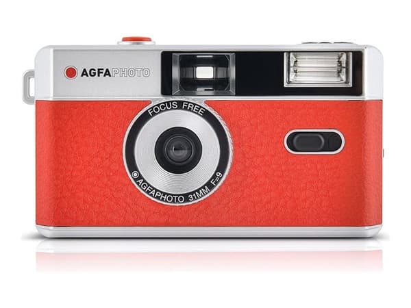 AgfaPhoto - Titta-och-tryck-kamera - 35 mm - objektiv: 32 mm röd