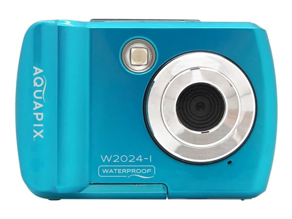 Easypix Aquapix W2024 Splash - Digitalkamera - kompakt - 5.0 MP / 16.0 MP (interpolerat) - 720 p - undervatten upp till 3 m - isblå
