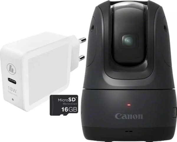 Canon PowerShot PX - Essential Kit - smart kamera - 11.7 MP - 1 080 p / 60 fps - 0.3x optisk zoom - Wi-Fi, Bluetooth - svart