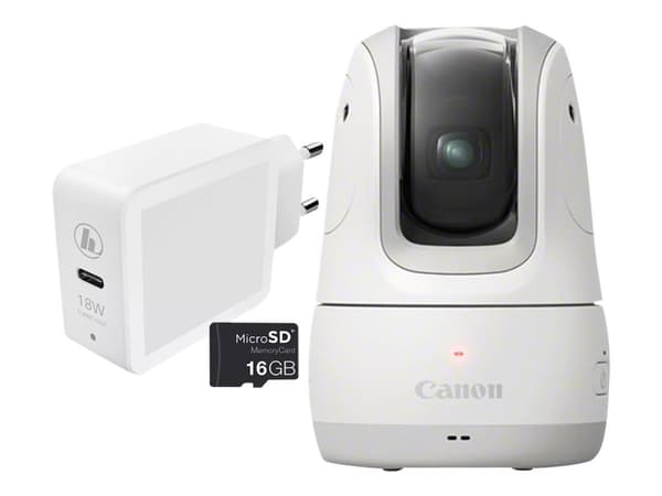 Canon PowerShot PX - Essential Kit - smart kamera - 11.7 MP - 1 080 p / 60 fps - 0.3x optisk zoom - Wi-Fi, Bluetooth - vit Vit