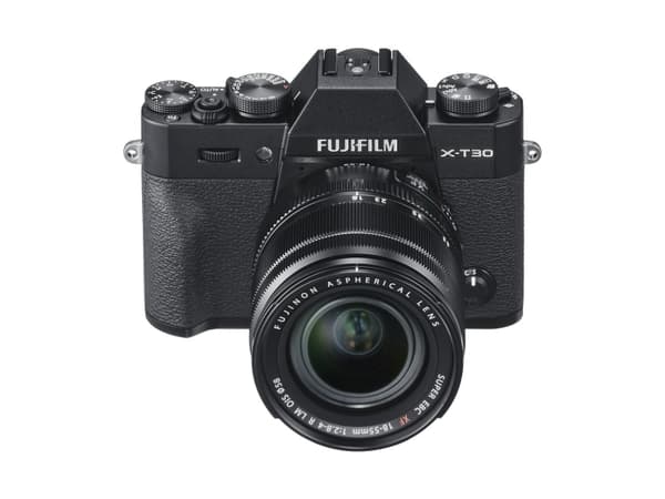 Fujifilm X -T30 II + 18-55mm, 26,1 MP, 9600 x 2160 pikseliä, X-Trans CMOS 4, 4K Ultra HD, Kosketusnäyttö, Musta
