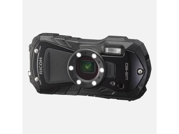 Ricoh WG-80 - Digitalkamera - kompakt - 16.0 MP - 1080 p - 5optisk x-zoom - under vannet inntil 14 m - svart