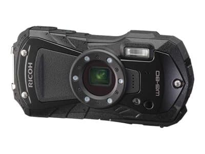 Ricoh WG-80 - Digitalkamera - kompakt - 16.0 MP - 1080 p - 5optisk x-zoom - under vannet inntil 14 m - svart Sort