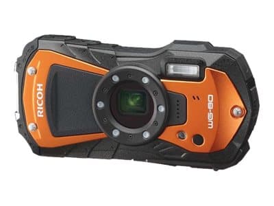 Ricoh WG-80, 16 MP, 4608 x 3456 pikseliä, CMOS, 5x, Full HD, Musta, Oranssi musta, Oranssi