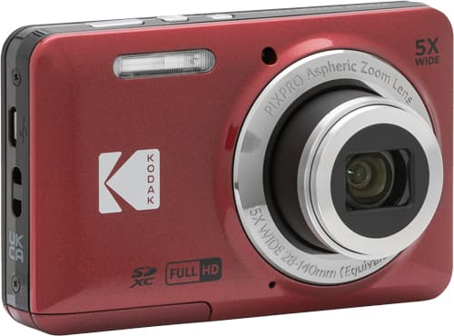 Kodak PIXPRO FZ55, 16 MP, 4608 x 3456 pixlar, CMOS, 5x, Full HD, Röd