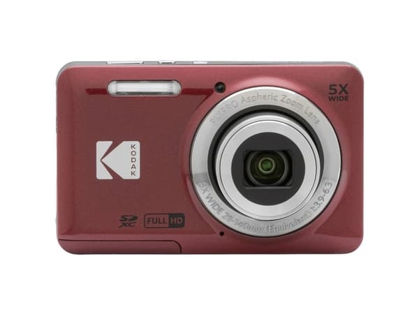 Kodak PIXPRO FZ55, 16 MP, 4608 x 3456 pixlar, CMOS, 5x, Full HD, Röd