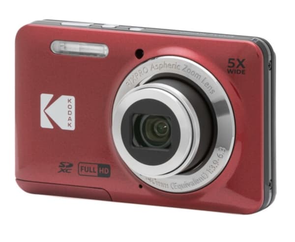 Kodak PIXPRO FZ55, 16 MP, 4608 x 3456 pixlar, CMOS, 5x, Full HD, Röd