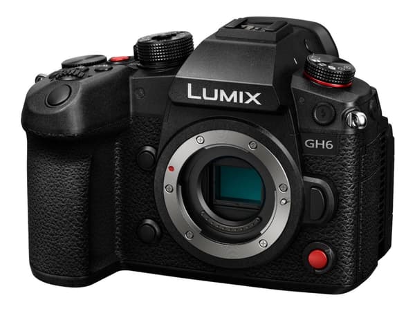 Panasonic Lumix G DC-GH6 - Digitalkamera - speilløst - 25.2 MP - Four Thirds - 5.8K / 30 fps - kun hus - Wi-Fi, Bluetooth Sort