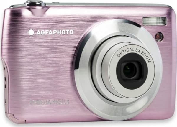 AgfaPhoto Compact Realishot DC8200, 18 MP, 4896 x 3672 pixlar, CMOS, 8x, Full HD, Rosa