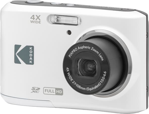 Kodak PIXPRO FZ45, 16 MP, 4608 x 3456 pixlar, CMOS, 4x, Full HD, Vit