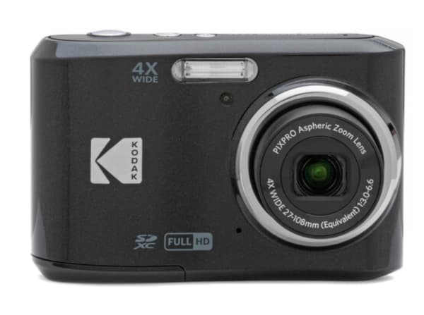 Kodak PIXPRO FZ45, 16 MP, 4608 x 3456 piksler, CMOS, 4x, Full HD, Sort Sort