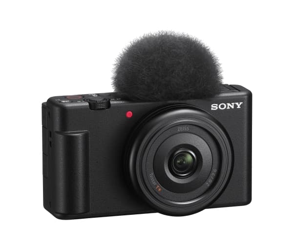 Sony ZV-1F - Digitalkamera - kompakt - 20.1 MP - 4K / 30 fps - ZEISS - Wi-Fi, Bluetooth - svart
