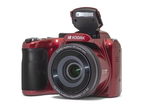 Kodak PIXPRO AZ255, 16,35 MP, 4608 x 3456 pikseliä, BSI CMOS, 25x, Full HD, Punainen