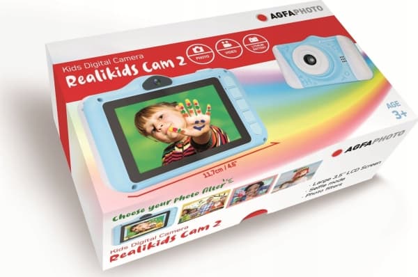 Digitalkamera AgfaPhoto Agfaphoto Cam 2 Baby Digitalkamera 12mp + 8gb-kort/Blå