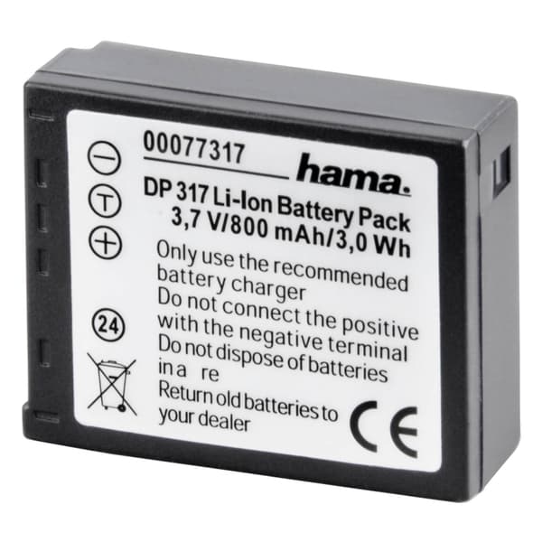 Hama Kamerabatteri Panasonic CGA-S007 Li-Ion 3,7V/800mAh