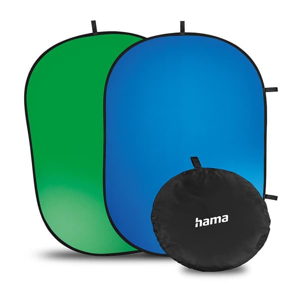 Hama Foldbar Bakgrunn 2-i-2 Grønn/Blå 150x200 cm