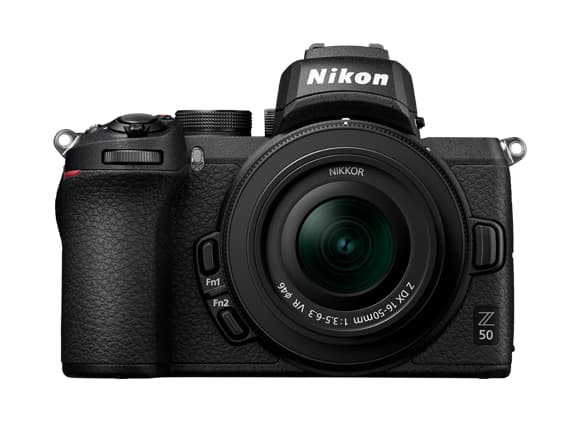 Nikon Z 50 + 16-50mm dx, 20,9 MP, 5568 x 3712 piksler, CMOS, 4K Ultra HD, Berøringsskjerm, Sort