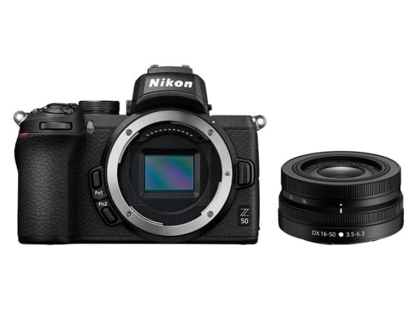 Nikon Z 50 + 16-50mm dx, 20,9 MP, 5568 x 3712 piksler, CMOS, 4K Ultra HD, Berøringsskjerm, Sort