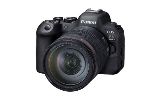 Canon EOS R6 Mark II + RF 24-105mm F4 L IS USM, 24,2 MP, CMOS, Berøringsskjerm, 588 g, Sort