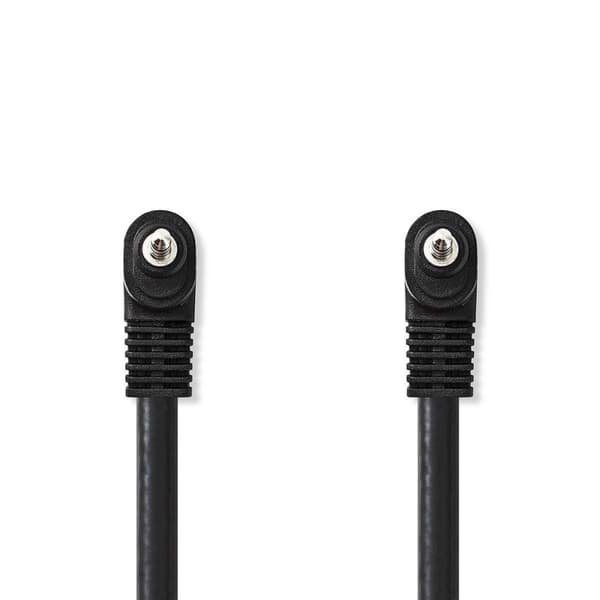 Nedis AV-kabel | 3.5 mm Hanstik | 3.5 mm Hanstik | Nikkelplateret | 1.00 m | Runde | PVC | Sort