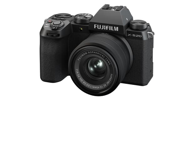 Fujifilm X Series X-S20 - Digitalkamera - spegellöst - 26.1 MP - APS-C - 6.2K / 29.97 fps - 3x optisk zoom - Fujinon XC 15-45 mm OIS PZ-lins - Wi-Fi,