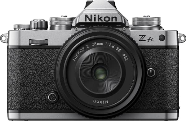 Nikon Z fc + 28 SE-kit, 20,9 MP, 5568 x 3712 pixlar, CMOS, 4K Ultra HD, Pekskärm, Svart, Silver Svart, Silver