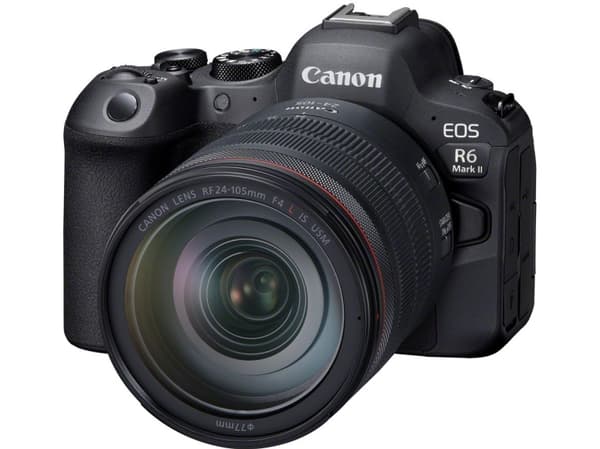 Canon EOS R6 Mark II + RF 24-105mm F4 L IS USM, 24,2 MP, CMOS, Berøringsskjerm, 588 g, Sort Sort