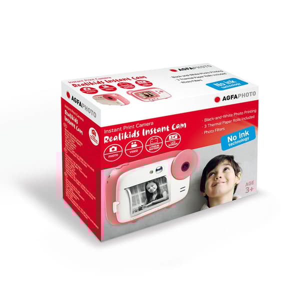 Agfa PHOTO Instant Print Camera Realikids Pink