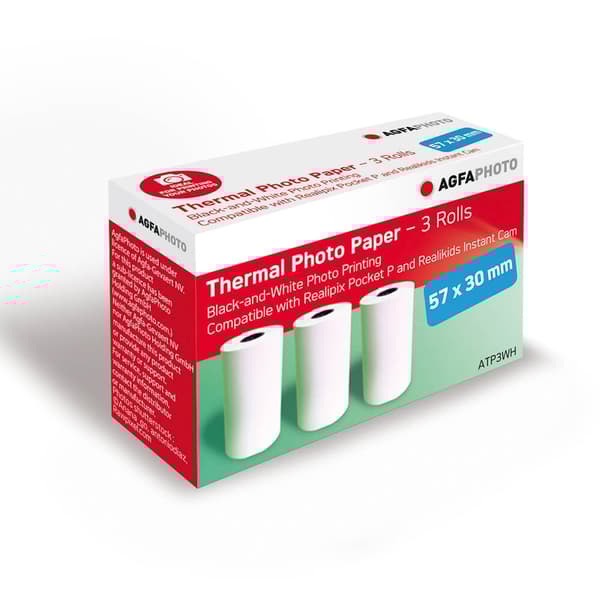 Agfa Extra Utskriftpappersrullar x3 för Kamera & Fickskrivare