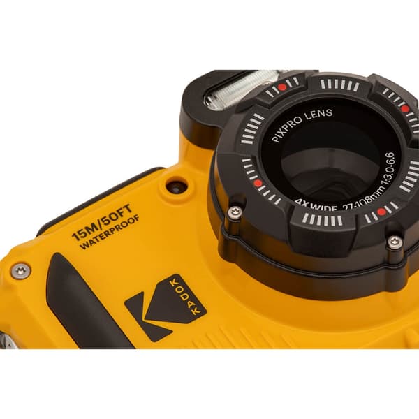 Kodak Digital Camera Pixpro WPZ2 5x WP 16MP wifi Yellow