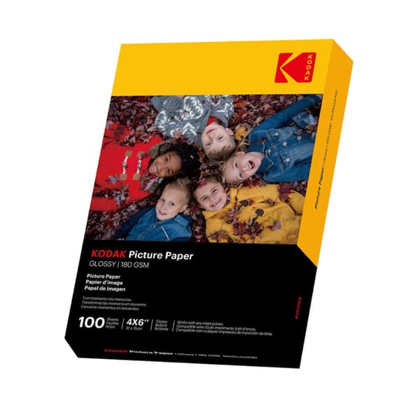 Kodak 10x15cm Blankt Fotopapper 180/m² 100 Ark