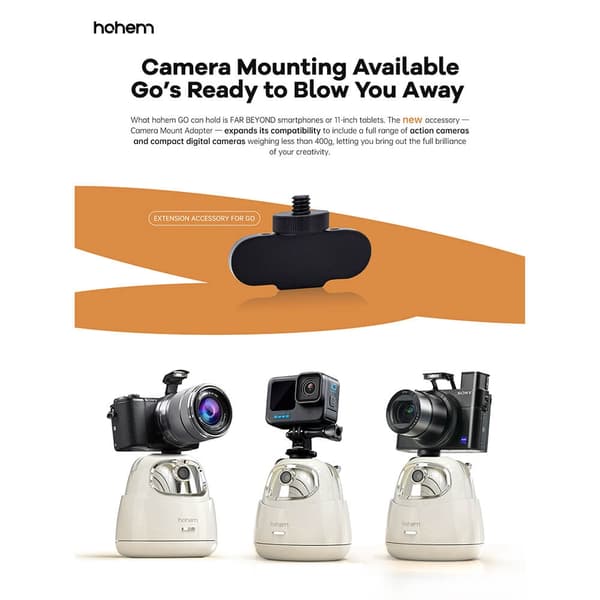 Hohem Camera mount adapter for GO