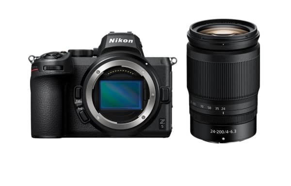 Nikon Z 5, 24,3 MP, 6016 x 4016 pikseliä, CMOS, 4K Ultra HD, Kosketusnäyttö, Musta