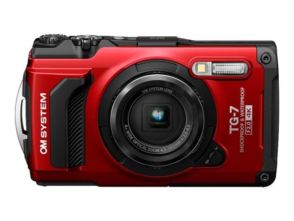 OM Digital Solutions Tough TG-7 1/2.33&quot; Compact camera 12.7 MP CMOS 4000 x 3000 pixels Red