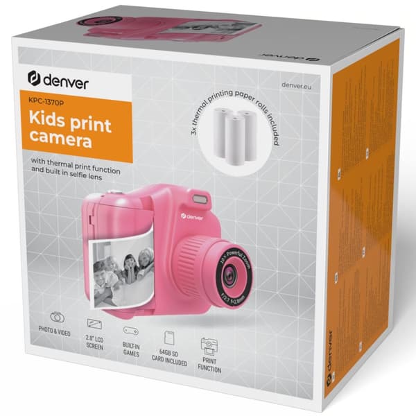 Denver Kamera Utskriftsfunktion KPC-1370P Rosa