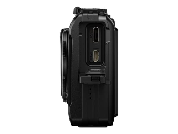 Olympus Tough TG-7 - Digitalkamera - kompakt - 12.0 MP - 4K / 30 fps - 4optisk x-zoom - Wireless LAN, Bluetooth - under vannet inntil 15 m - svart
