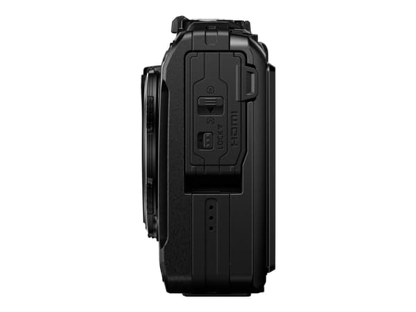 Olympus Tough TG-7 - Digitalkamera - kompakt - 12.0 MP - 4K / 30 fps - 4optisk x-zoom - Wireless LAN, Bluetooth - under vannet inntil 15 m - svart Sort