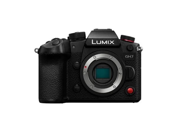 Panasonic GH7, 25,5 MP, 5776 x 4336 piksler, BSI CMOS, 4K Ultra HD, Berøringsskjerm, Sort Sort