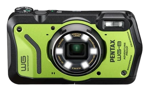 Pentax WG-8, 20 MP, 1/2.3", CMOS, 5x, 4K Ultra HD, Grön