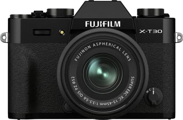 Fujifilm X -T30 II + 15-45mm, 26,1 MP, 9600 x 2160 pikseliä, X-Trans CMOS 4, 4K Ultra HD, Kosketusnäyttö, Musta