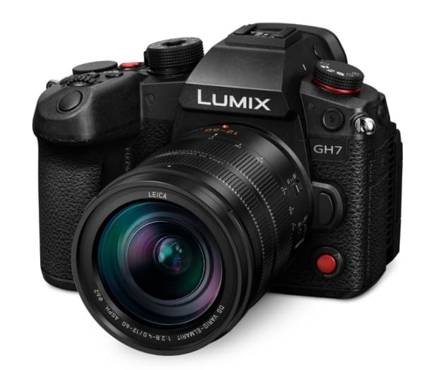 Panasonic GH7, 25,5 MP, 5776 x 4336 piksler, BSI CMOS, 4K Ultra HD, Berøringsskjerm, Sort