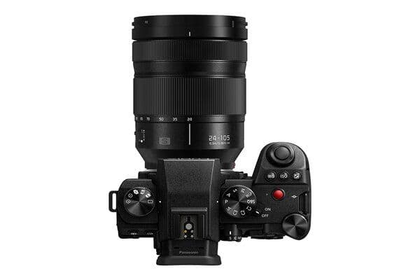 Panasonic Lumix S5II + 24-105mm F4, 24,2 MP, 12000 x 8000 piksler, CMOS, 6K Ultra HD, berøringsskjerm, svart
