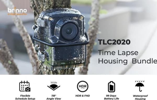Brinno TLC2020H, Tidsforløp, 118°, 1920 x 1080 piksler, MicroSD (TransFlash), MicroSDHC, MicroSDXC, 128 GB, Sort Sort