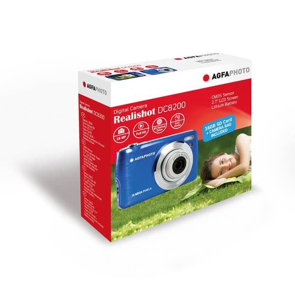 Agfa PHOTO Digital Camera DC8200 CMOS 8x 18MP Blue
