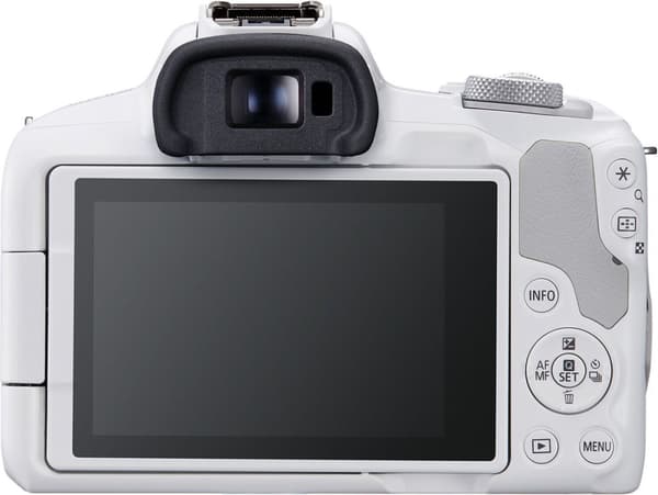 Canon EOS R50 systemkamera, hvid + 18-45 mm objektiv