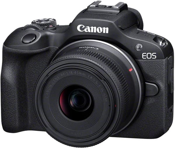 Canon EOS R100 mikrosystemkamera + RF-S 18-45 mm IS STM + RF-S 55-210 mm F5-7.1 IS STM-objektiver