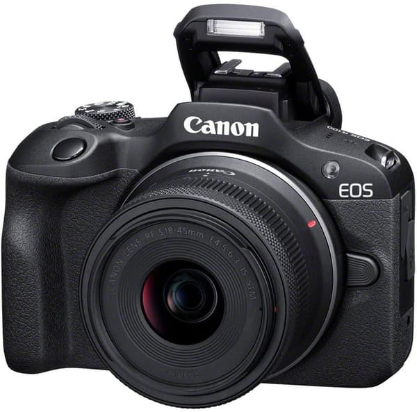 Canon EOS R100 mikrosystemkamera + RF-S 18-45 mm IS STM + RF-S 55-210 mm F5-7.1 IS STM-objektiver