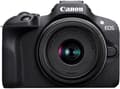 Miniatyrbilde 1 av 11: Canon EOS R100 mikrosystemkamera + RF-S 18-45 mm IS STM + RF-S 55-210 mm F5-7.1 IS STM-objektiver