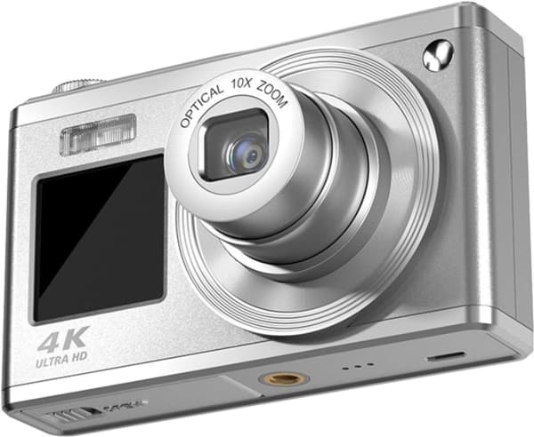 AgfaPhoto Realishot DC9200, 24 MP, CMOS, 10x, 4K Ultra HD, 123 g, Silver